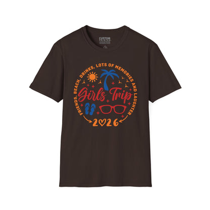 Girls Trip T-Shirt Matching Group Vacation Tee | Girls Squad Travel Shirt | Custom Holiday Outfit