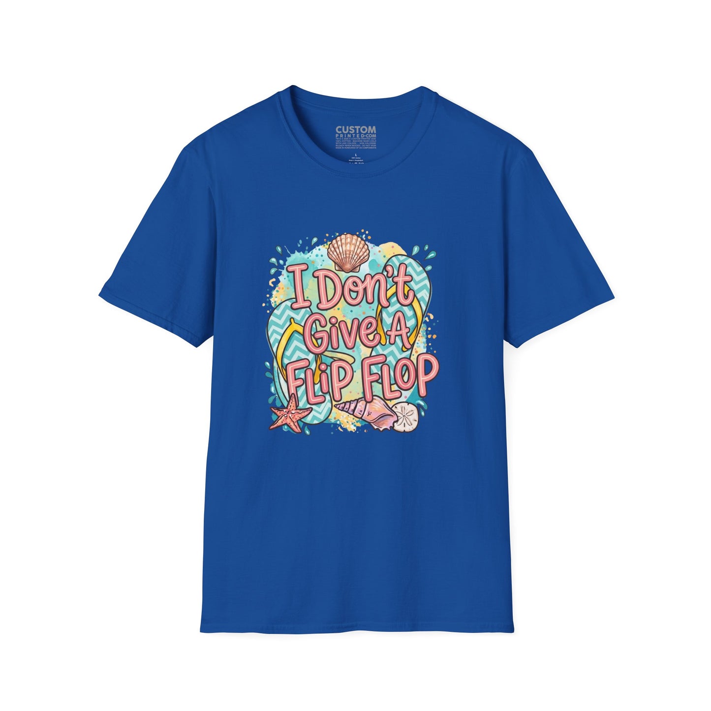 I Don’t Give a Flip Flop T-Shirt | Summer Vacation Tee