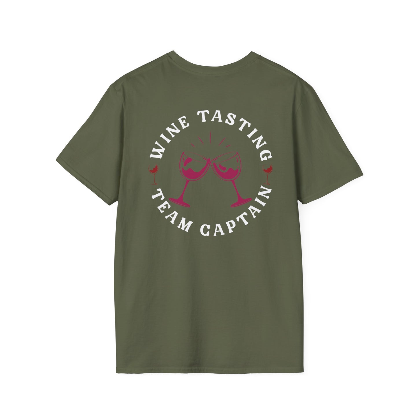 Wine Tasting Team Captain T-Shirt | Wine Lover Tee | Drinking Group Shirt