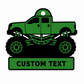 Personalized Monster Truck Bag Tag / Keychain