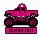 Personalized Monster Truck Bag Tag / Keychain