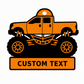 Personalized Monster Truck Bag Tag / Keychain