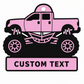 Personalized Monster Truck Bag Tag / Keychain