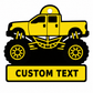 Personalized Monster Truck Bag Tag / Keychain