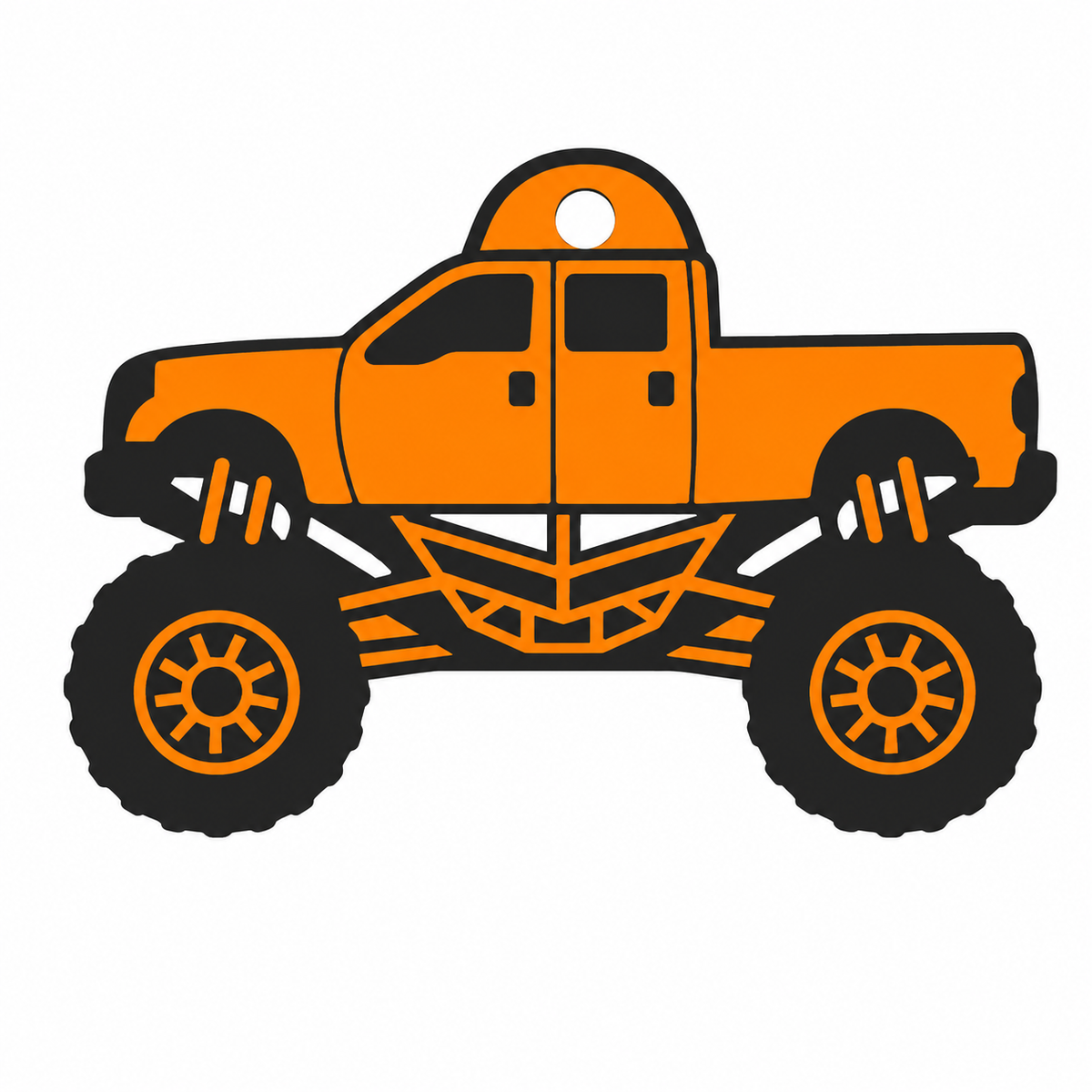 Monster Truck Bag Tag / Keychain