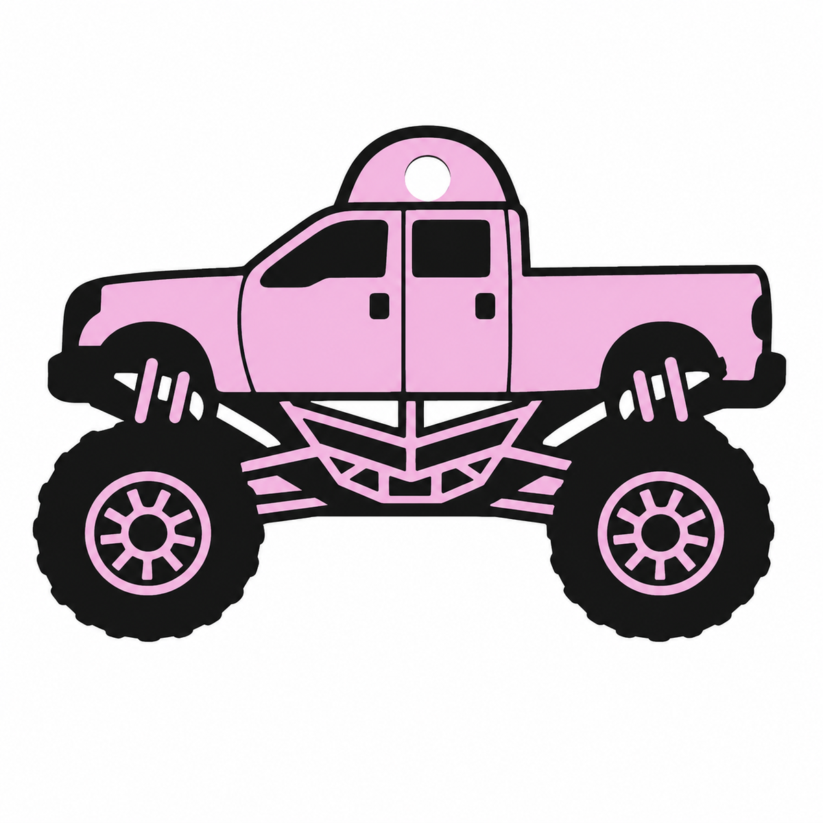 Monster Truck Bag Tag / Keychain