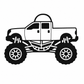 Monster Truck Bag Tag / Keychain