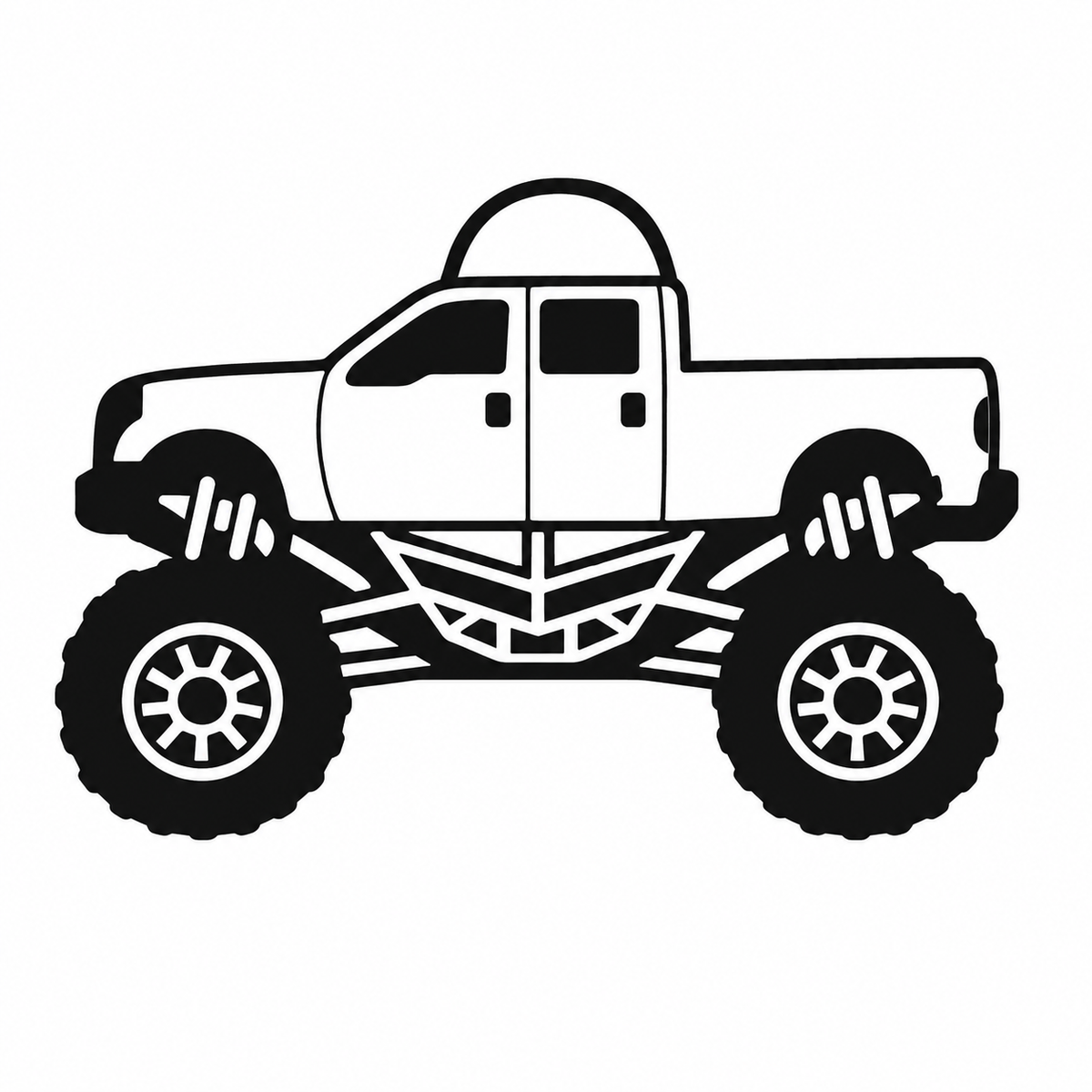 Monster Truck Bag Tag / Keychain