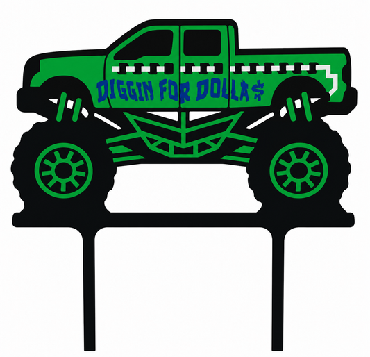 Monster Truck Basic Cake Topper