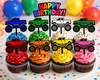 Monster Truck Cupcake Toppers - 8 Pack