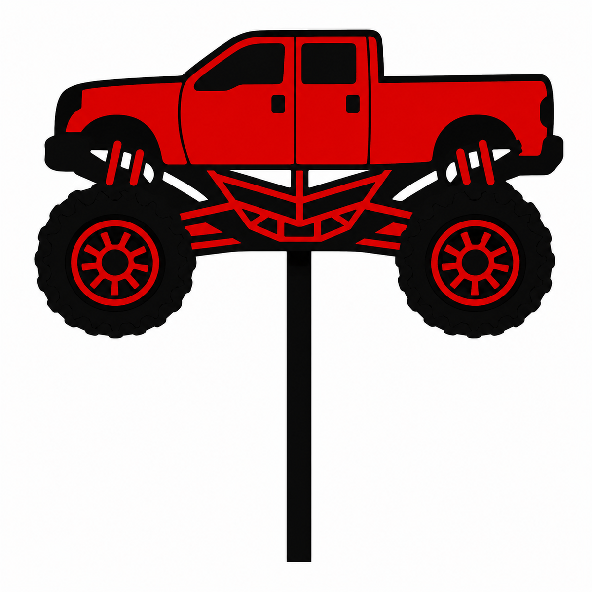 Monster Truck Cupcake Toppers - 8 Pack