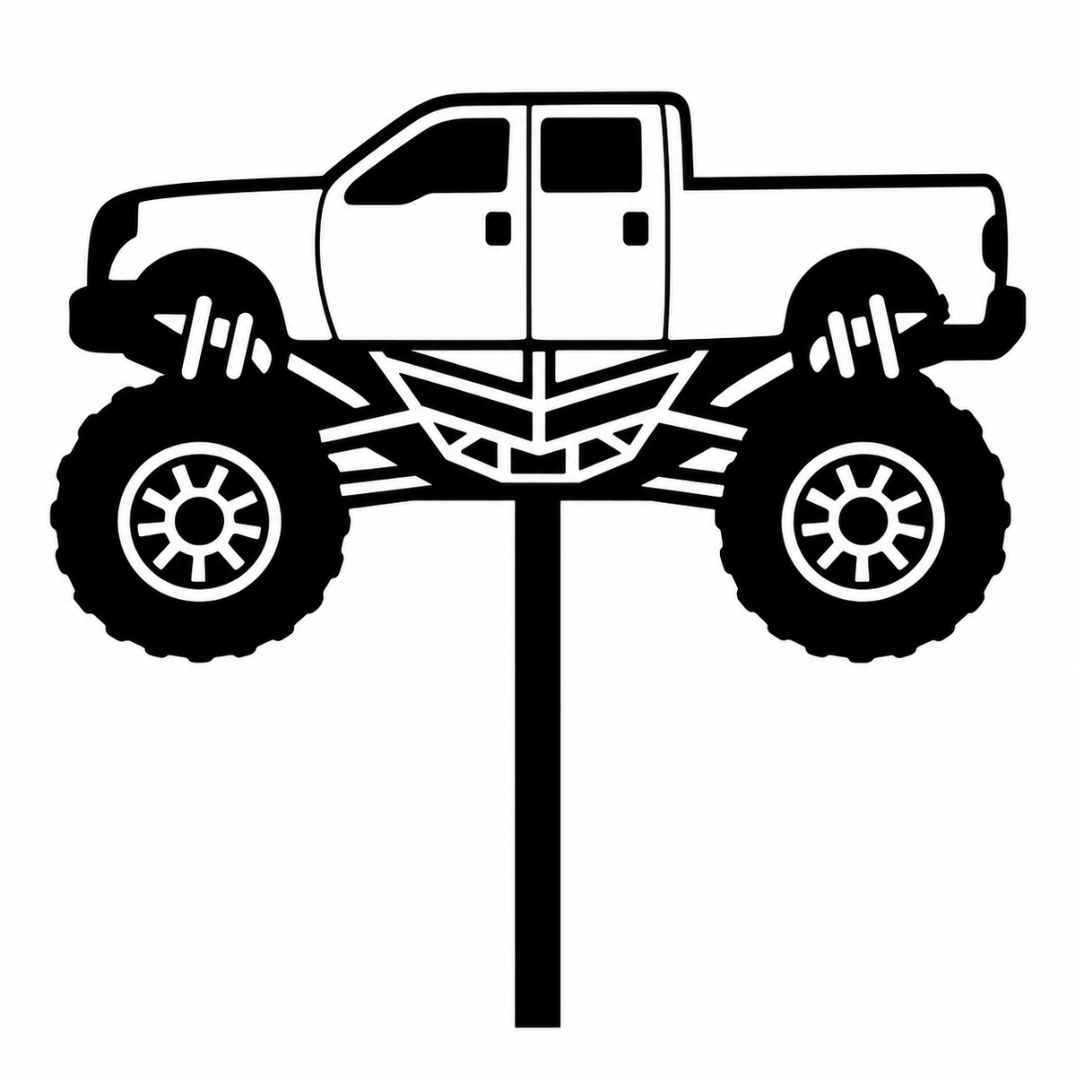 Monster Truck Cupcake Toppers - 8 Pack