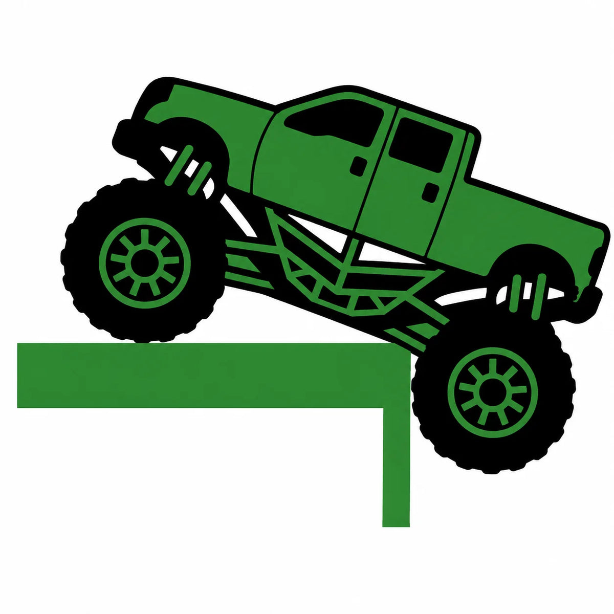 Monster Truck Door Frame Sign