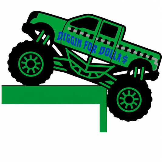 Monster Truck Door Frame Sign