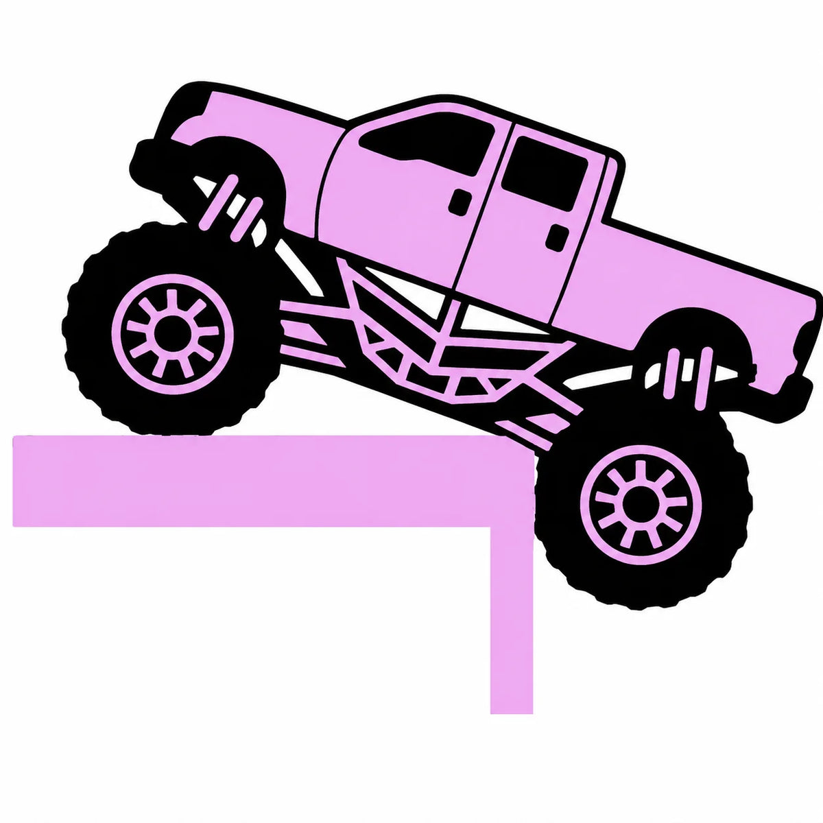 Monster Truck Door Frame Sign