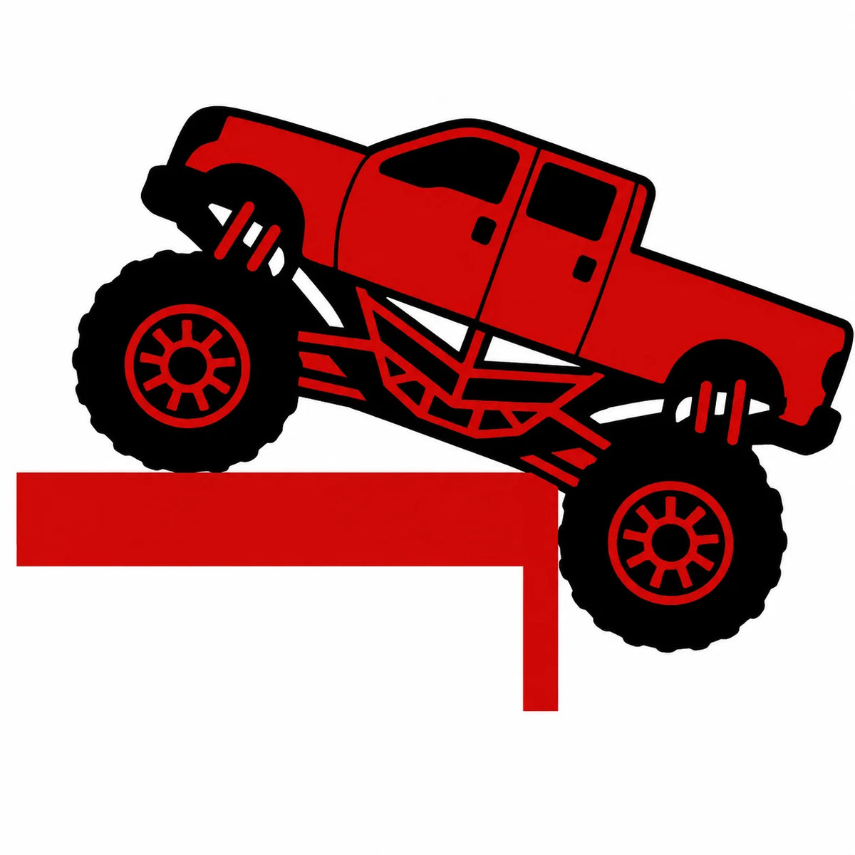 Monster Truck Door Frame Sign