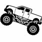 Monster Truck Door Frame Sign