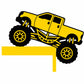 Monster Truck Door Frame Sign