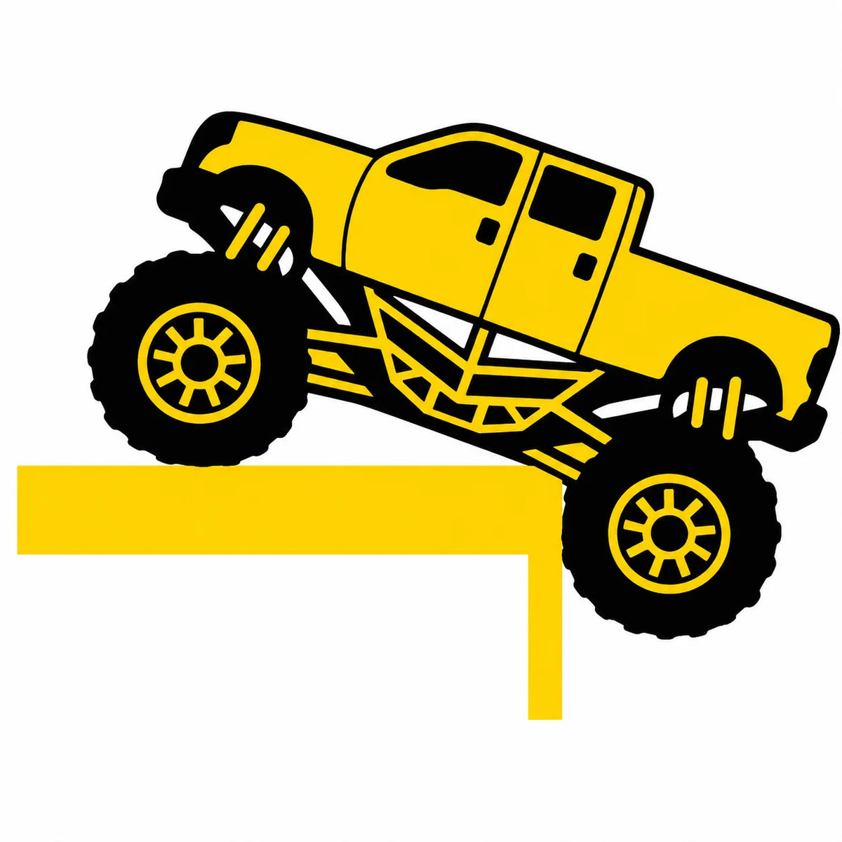Monster Truck Door Frame Sign