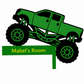Personalized Monster Truck Door Frame Sign