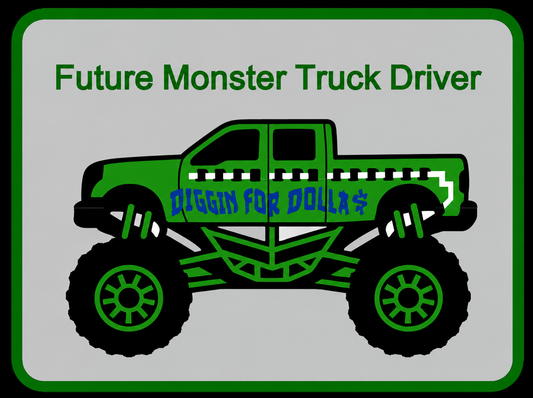 Monster Truck Signs - 2 Pieces