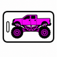 Personalized Monster Truck Luggage Tags - 2 Sided