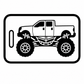 Personalized Monster Truck Luggage Tags - 2 Sided