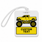 Personalized Monster Truck Luggage Tags