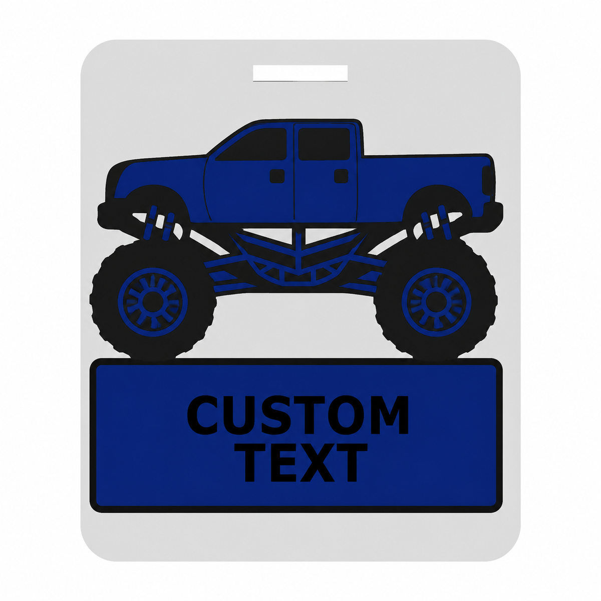 Personalized Monster Truck Luggage Tags
