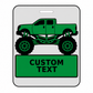 Personalized Monster Truck Luggage Tags