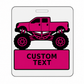 Personalized Monster Truck Luggage Tags