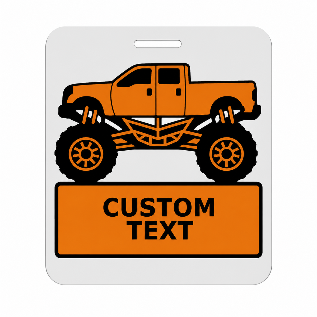 Personalized Monster Truck Luggage Tags