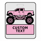 Personalized Monster Truck Luggage Tags