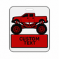 Personalized Monster Truck Luggage Tags