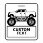 Personalized Monster Truck Luggage Tags
