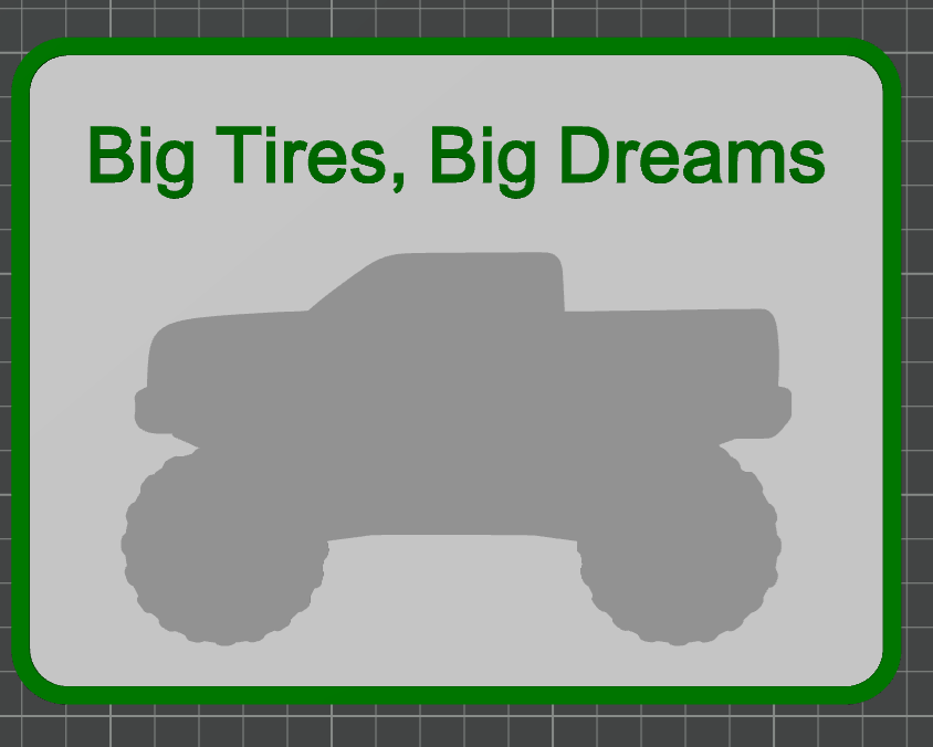 Monster Truck Signs - 2 Pieces