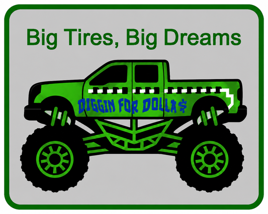 Monster Truck Signs - 2 Pieces
