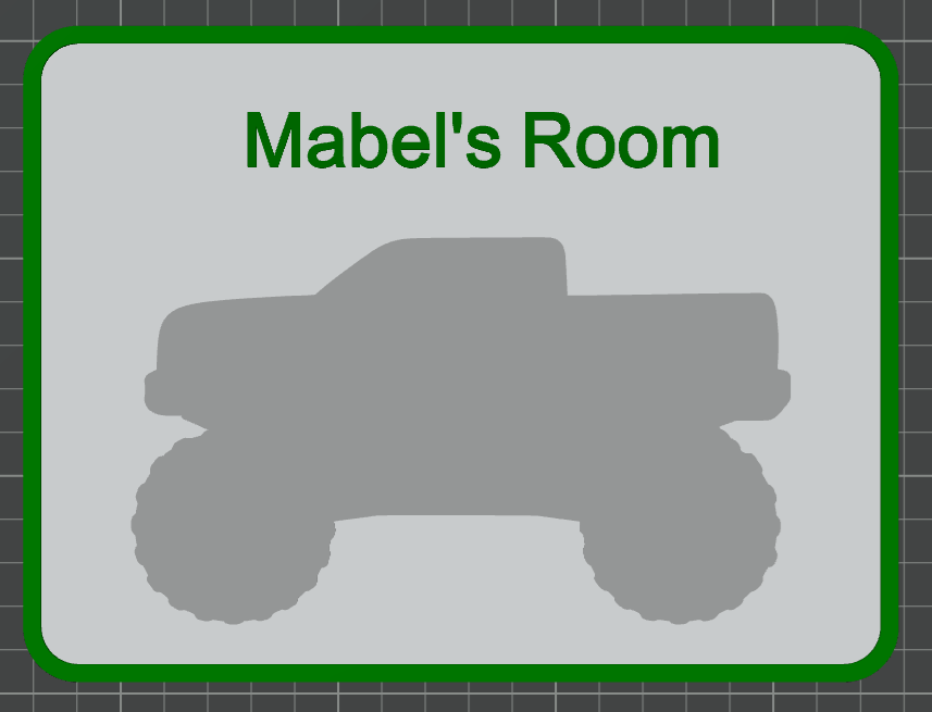Monster Truck Signs - 2 Pieces