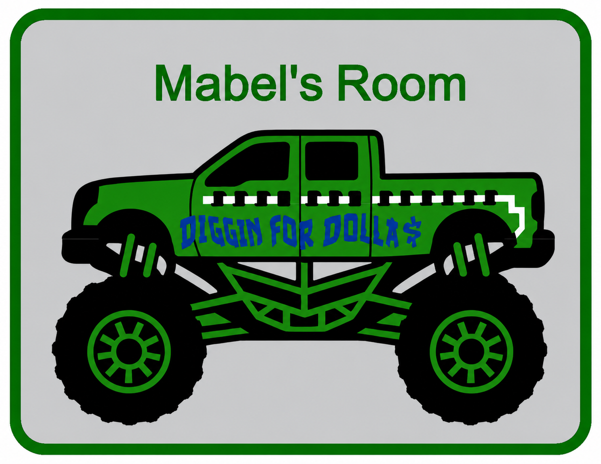 Monster Truck Signs - 2 Pieces