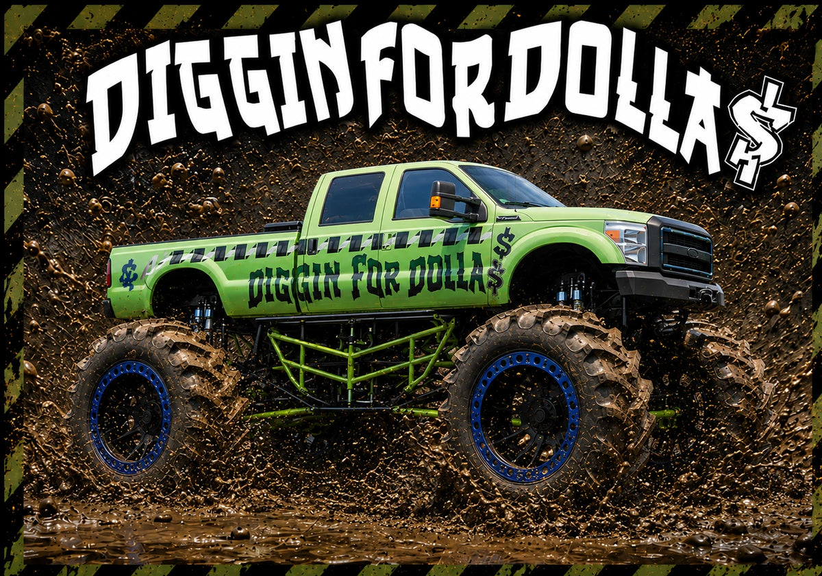 Monster Truck Party Package - Intermediate | Up to 8 kids | Free Shipping
