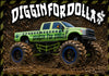 Diggin For Dolla$ Monster Truck Trading Card – Pack of 10